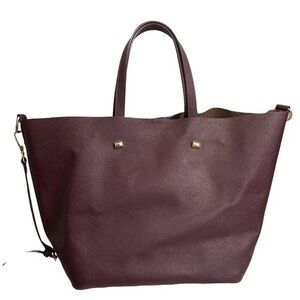 Monserat de lucca burgandy maroon tote bag